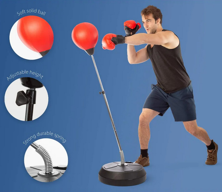 Trụ Đấm Bốc Phản Xạ Speed Boxing Ball Có Thể Điều Chỉnh Chiều Cao - Home Decor Furniture