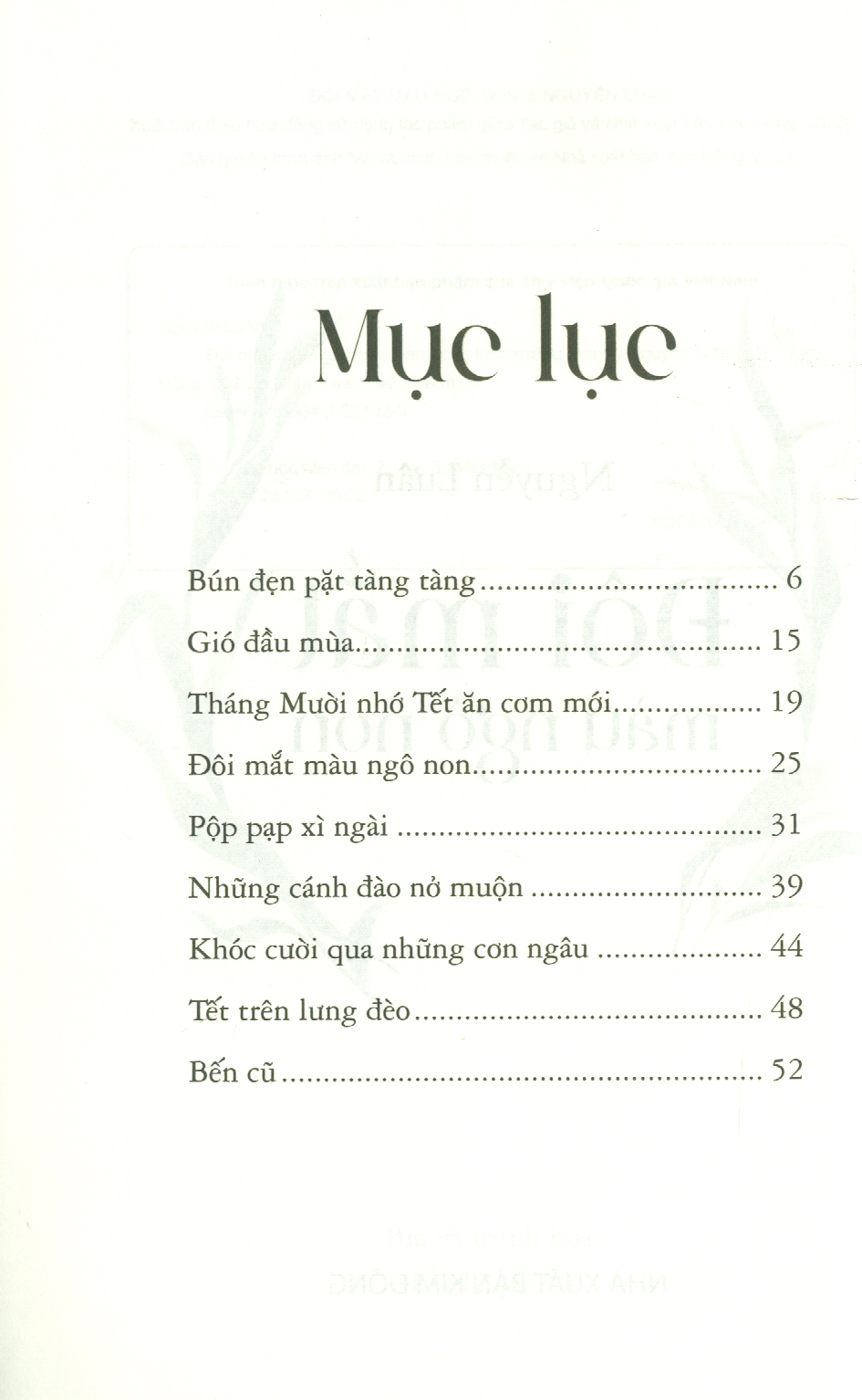 Đôi Mắt Màu Ngô Non