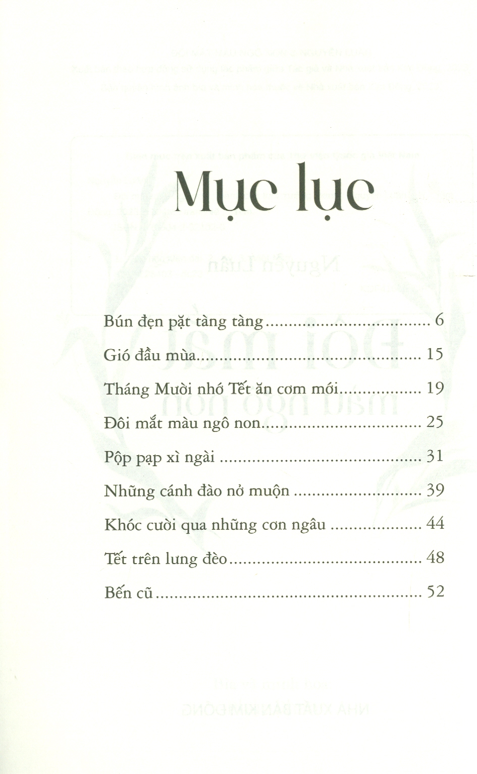 Đôi Mắt Màu Ngô Non