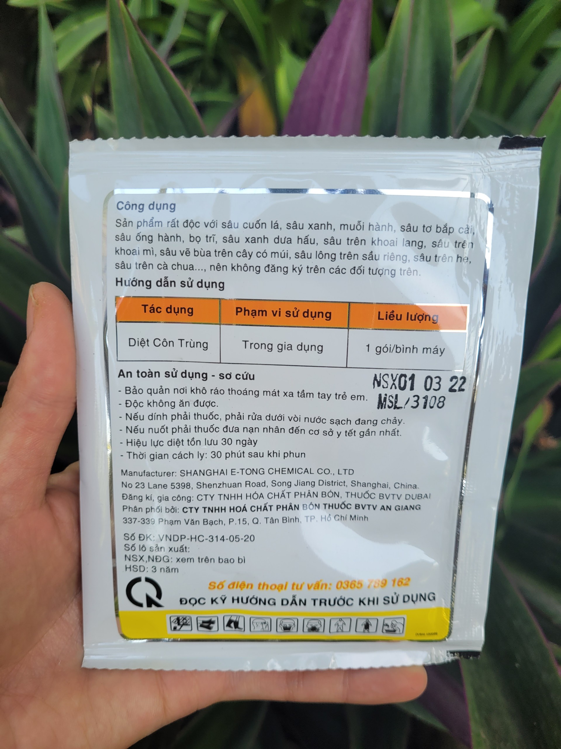 Diệt sâu cuốn lá lúa, sâu cắn lá hoa hồng, mai Xoflo 350SC gói 20ml