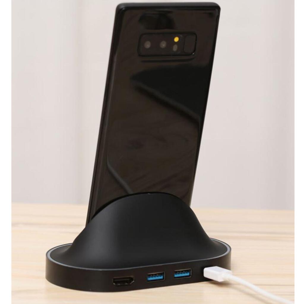 Prettyia USB C HUB Type C To HDMI USB 3.0 HUB Adapter for Samsung S8/S9