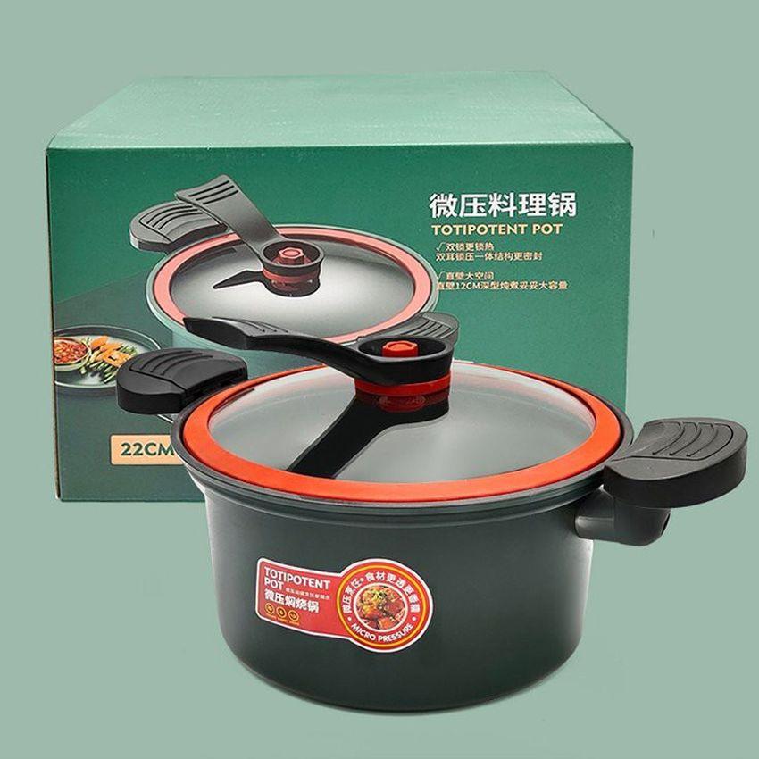 NỒI ÁP SUẤT BÍ NGÔ 8 LÍT - NỒI ÁP SUẤT MINI ĐA NĂNG HÀN QUỐC 24CM
