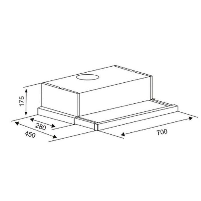 Máy hút mùi âm tủ  CAO CẤP  Máy hút mùi Canzy CZ 7002 SYP tiện lợi tiết kiệm diện tích