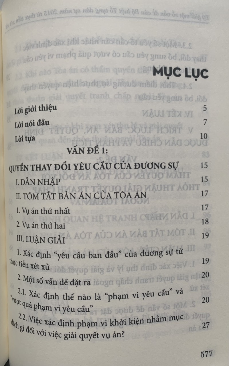 Lý giải một số vấn của Bộ luật Tố tụng dân sự năm 2015 từ thực tiễn xét xử (tái bản lần thứ nhất, có sửa đổi, bổ sung)