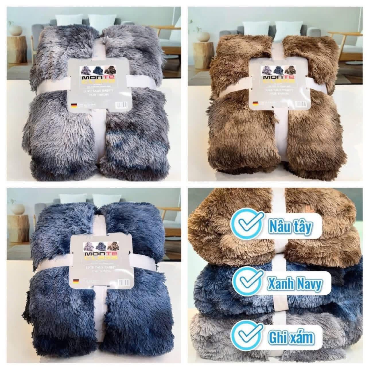 Chăn đông lông thỏ Monte Clara by JONA K (kích thước 200x230cm) Hàng chính hãng