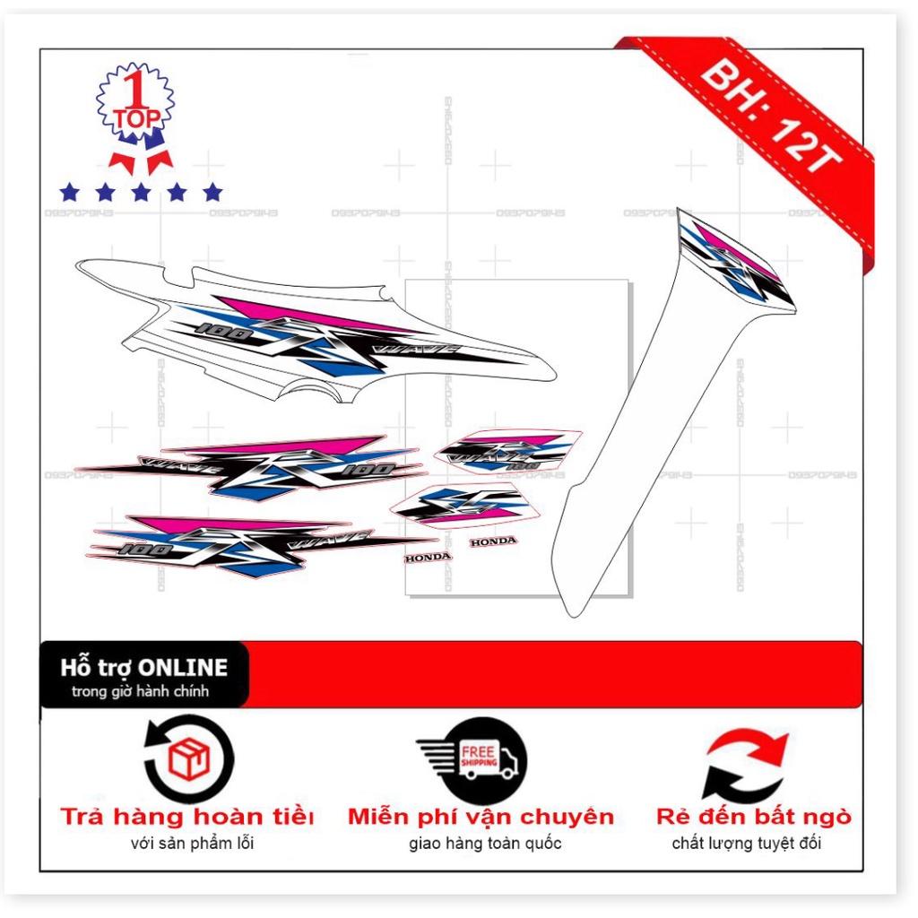 Tem rời wave lớn 2016 chữ R trắng