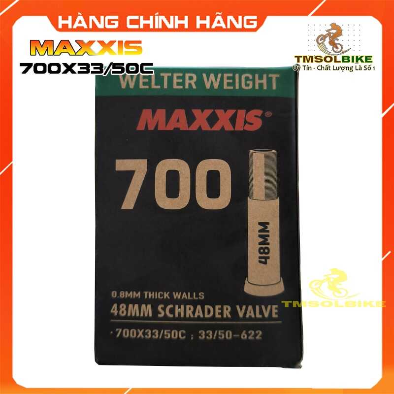 Săm, Ruột Xe Đạp MÁC XÍC 700x33/50C AV48L Dùng được cho vỏ 33C - 50C Vành 700 Chất Lượng CAO