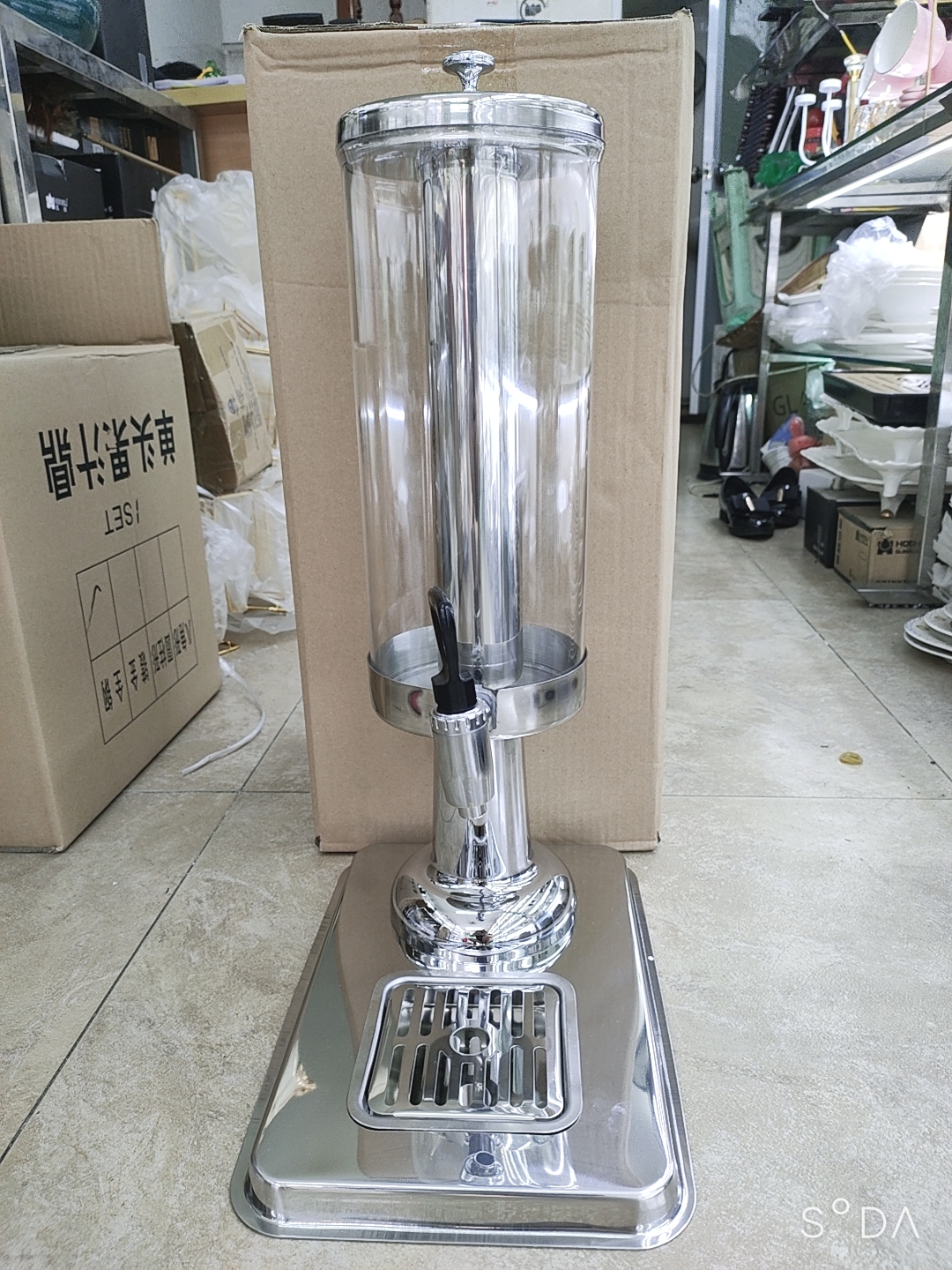 BÌNH ĐỰNG NƯỚC ÉP HOA QUẢ INOX 304 VÀ MICA DUNG TÍCH 3 LÍT
