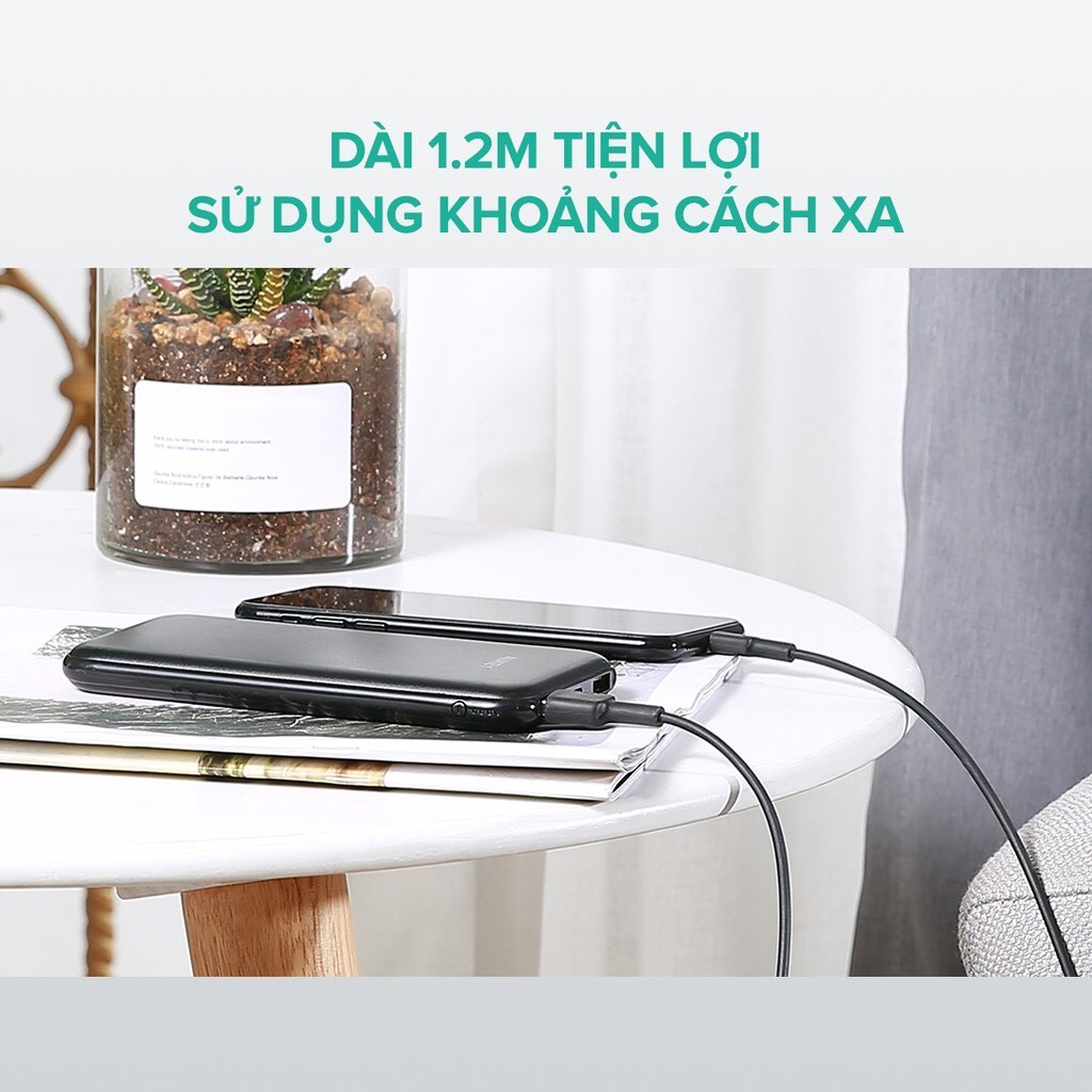 Cáp Sạc Lightning Aukey CB-BAL7 Chuẩn MFi Cho Mọi Thiết Bị Apple - Dài 0,9m - Hàng Chính Hãng