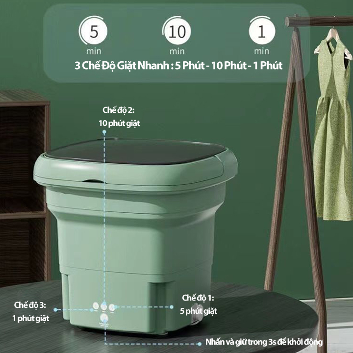 Máy Giặt Mini Tokoro Gấp Gọn