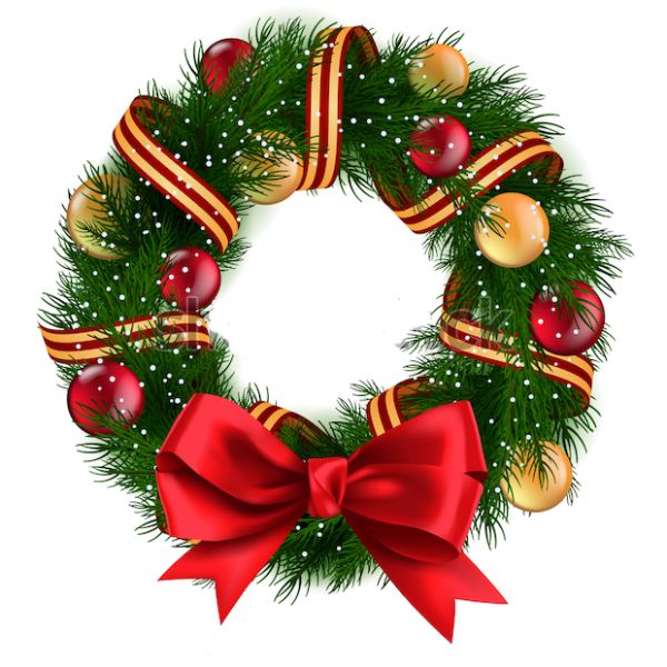 Decal vòng nguyệt quế noel 6 PK573