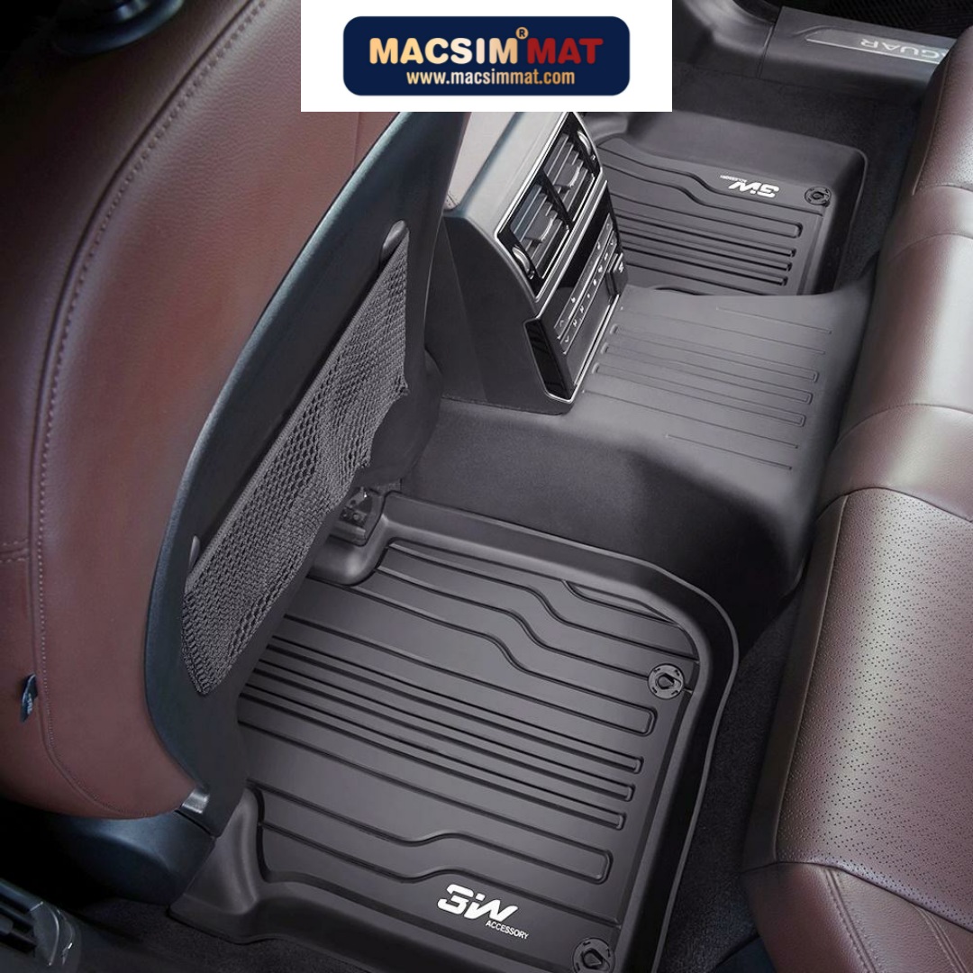 Thảm lót sàn xe ô tô dành cho JAGUAR XE 2014- đến nay Nhãn hiệu Macsim 3W chất liệu nhựa TPE đúc khuôn cao cấp - màu đen