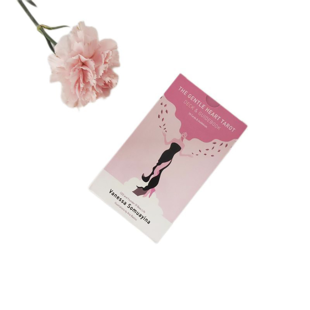 [Size Gốc] Bộ bài Gentle Heart Tarot 78 lá bài 7x12 Cm đá thanh tẩy
