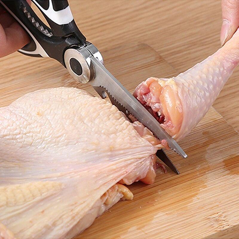 Stainless Steel Kitchen Scissors Multipurposes Shears Tool For Meat Vegetables Herb Scissors BBQ Multifunctional Kitchen Tools