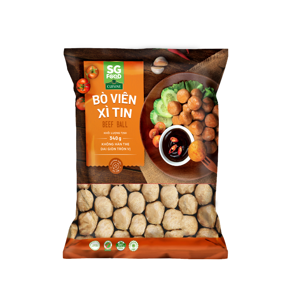 Bò Viên Xì Tin SG Food Gói 340g