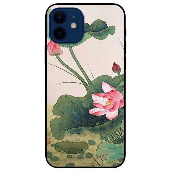 Ốp lưng dành cho Iphone 12 Mini - Iphone 12 - Iphone 12 Pro - 12 Pro Max - mẫu Sen Vươn Lên Lên