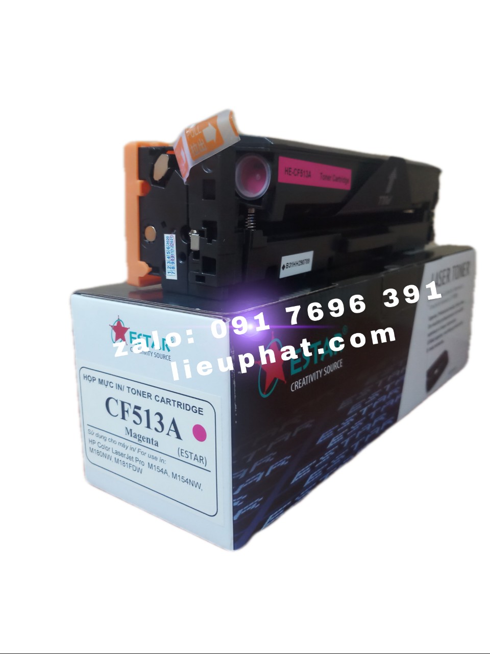 Hộp mực in màu dành cho máy HP color LaserJet Pro M154nw, 154a, M180nw, M180n, M181fw - cartridge tương thích CF 510A/511A/512A/513A