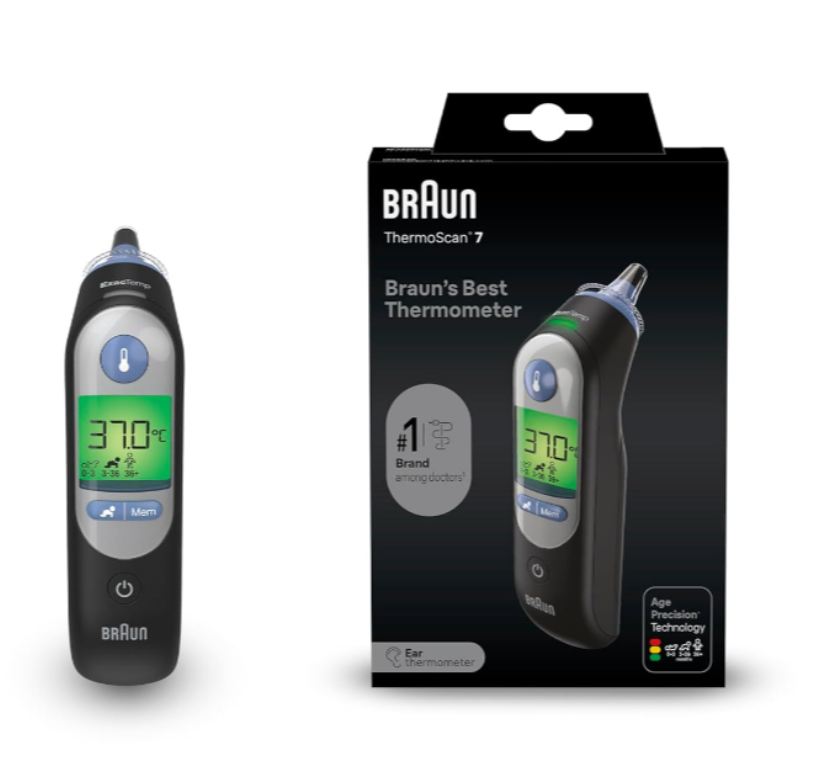 Nhiệt Kế Điện Tử Đo Tai B_raun ThermoScan 7+ Connect Digital | IRT 6575