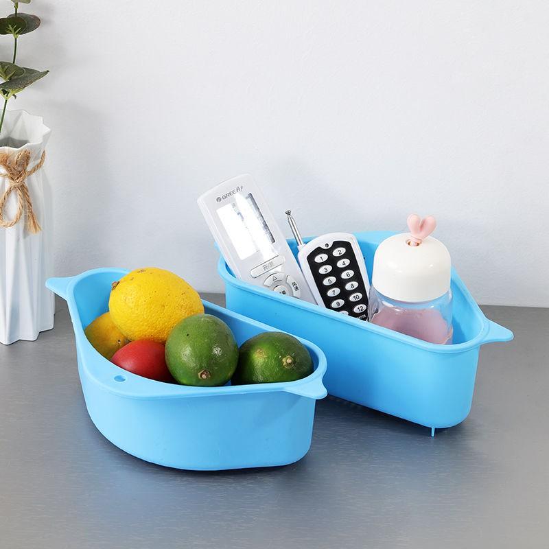 Combo 2 Rổ lọc rác gắn bồn rửa chén đa năng hình tam giác - Rổ ráo nước