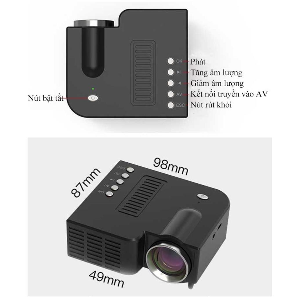 Máy Chiếu LED mini projector tiên tiến mini bỏ túi thế hệ mới 2020