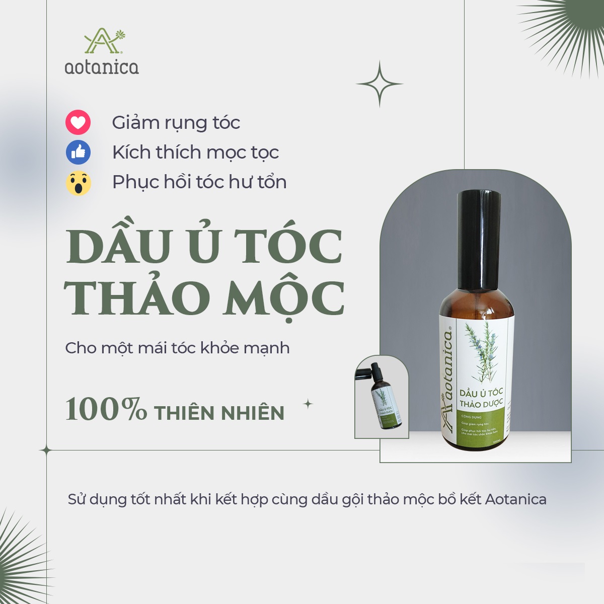 Combo Dầu gội và Dầu ủ tóc Aotanica