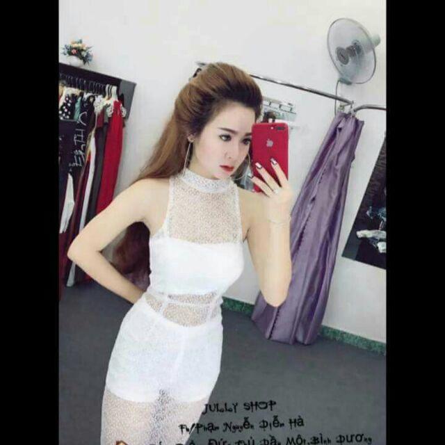 Đầm body ren kèm sét short cúp