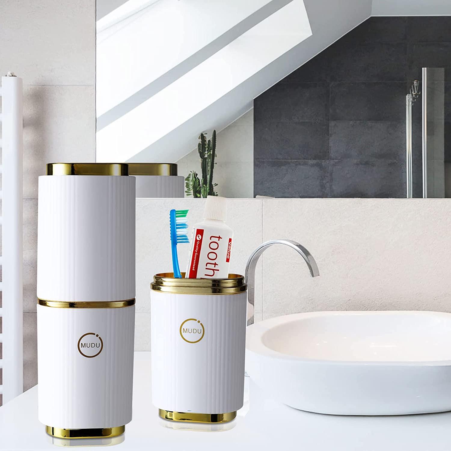 Hộp đựng bàn chải đánh răng 2 gói, Hộp đựng bàn chải đánh răng di động du lịch Cốc đựng bàn chải đánh răng