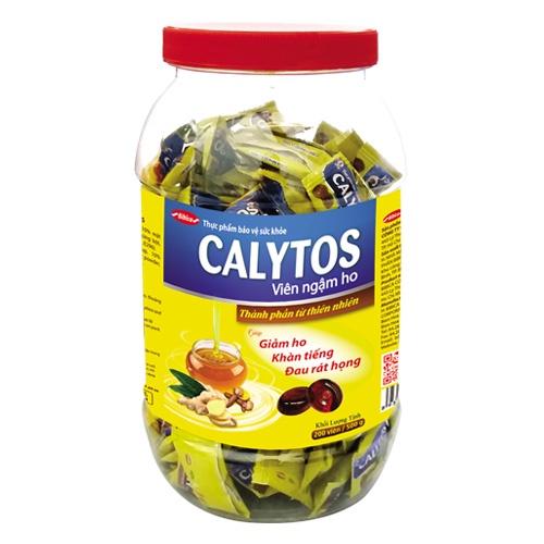VIÊN NGẬM THẢO DƯỢC CALYTOS - 100% TỪ THIÊN NHIÊN - GIẢM HO - GIẢM ĐAU RÁT HỌNG - GIẢM KHÀN TIẾNG Lọ 200 viên