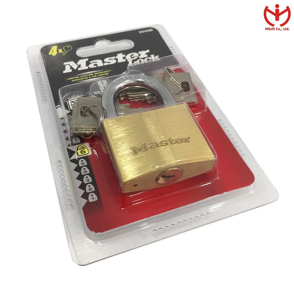 Ổ khóa Master Lock 2840 EURD Thân Đồng Rộng 40mm Chìa Răng Cưa