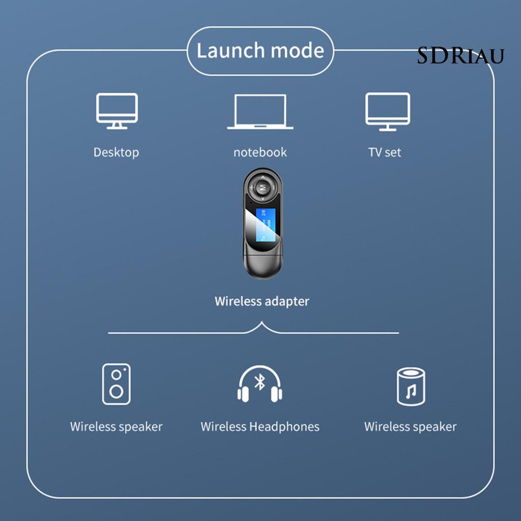 Usb Thu Phát Bluetooth 5.0 Qcdz T13 Đầu Cắm 3.5mm Cho Xe Hơi