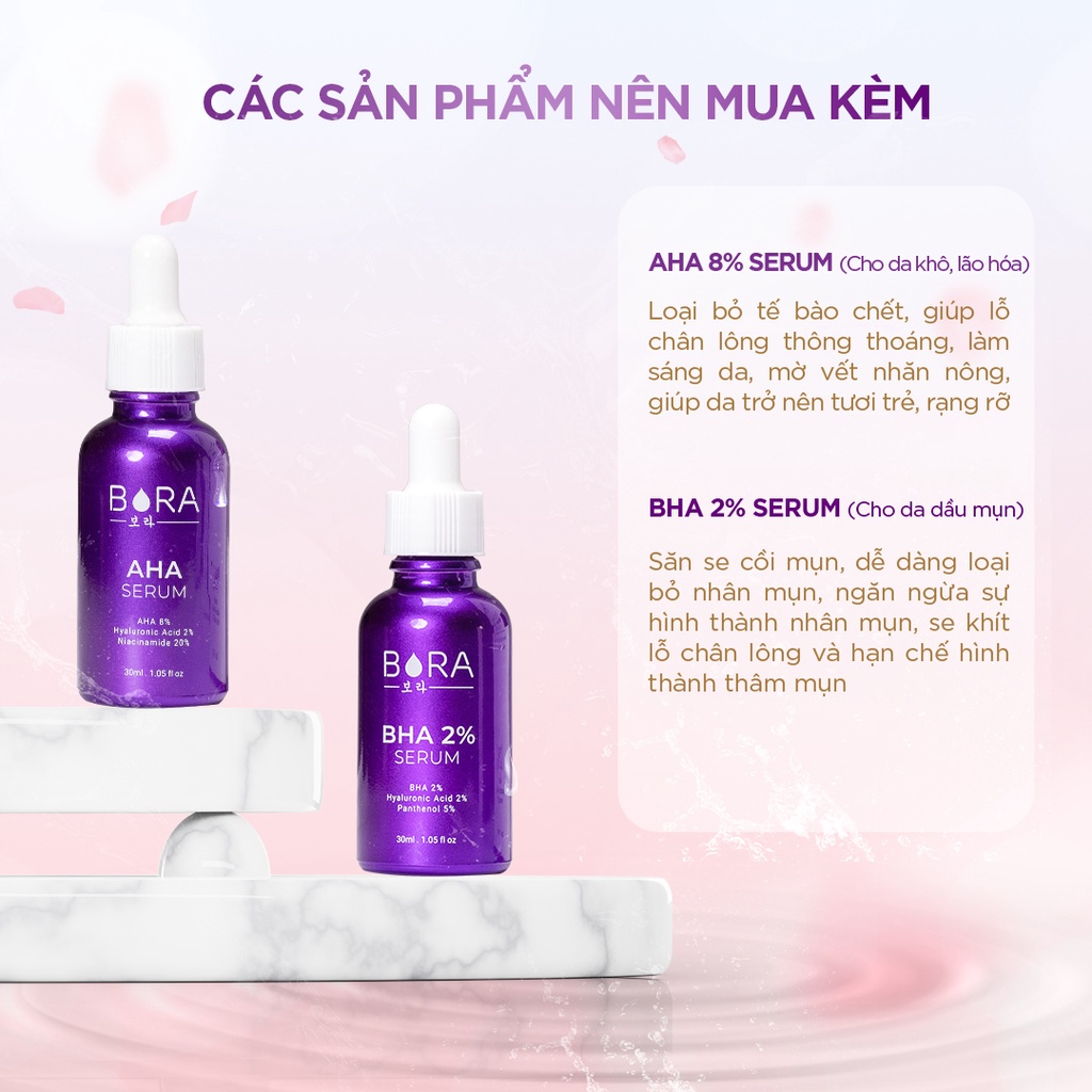 Tinh chất dưỡng ẩm, phục hồi da và dưỡng trắng Bora HA B5 Serum lọ 30ml