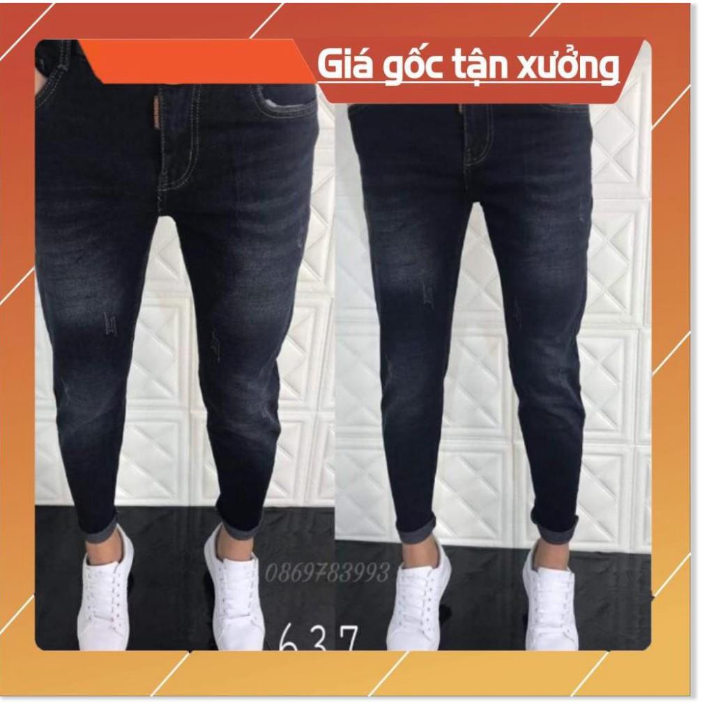 Quần Jean Nam Trơn Hàng Vnxk Kiểu Ms637 Phong Cách Soái Ca