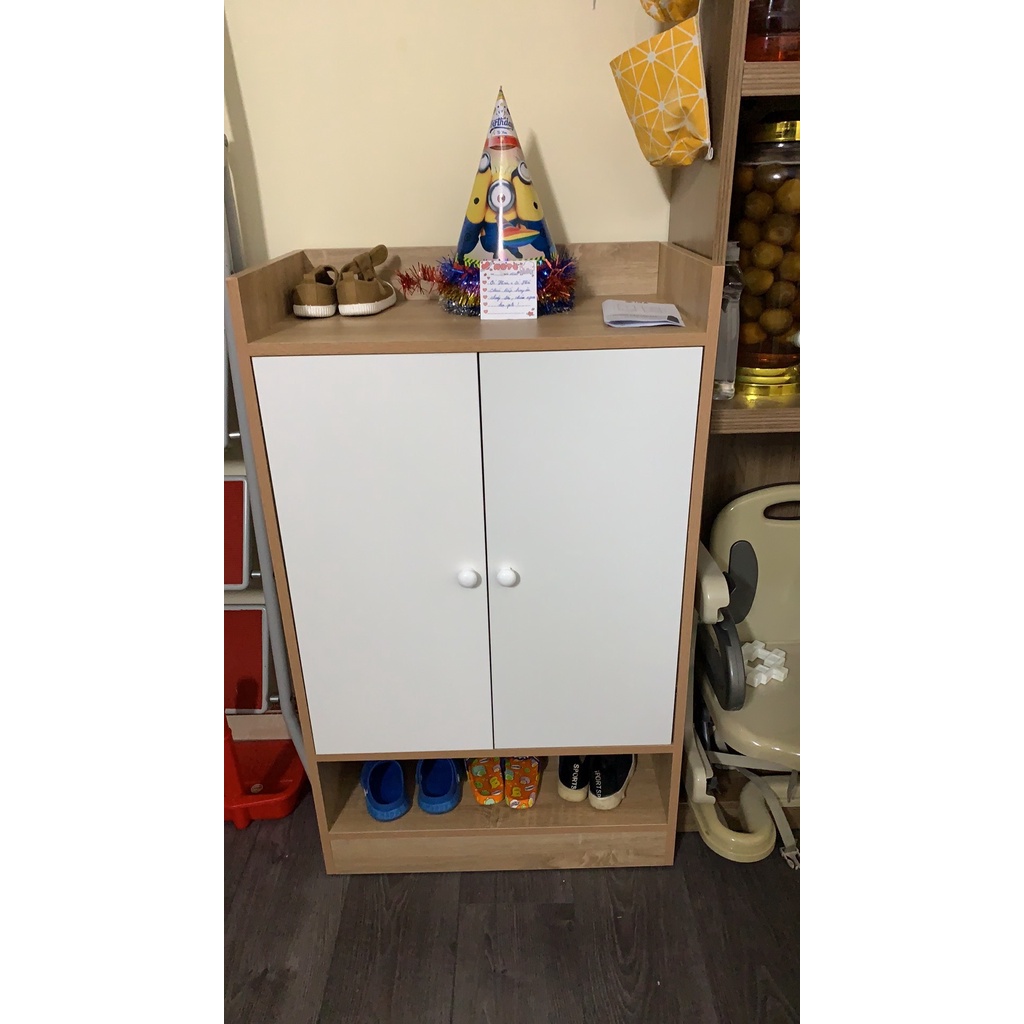 Tủ Giày Gỗ Thông Minh Multi 4F Hiện Đại Nhiều Ngăn Tiện Dụng Trang Trí Phòng Khách - GH108