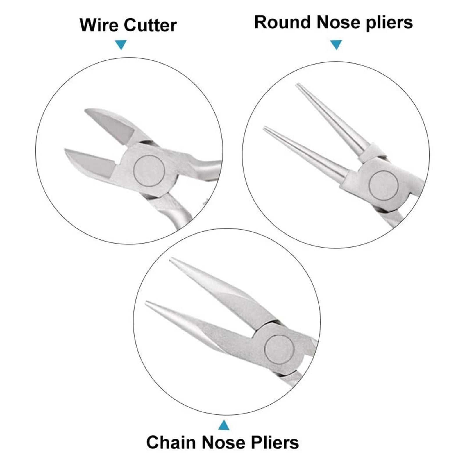 Tricolor Nose Pliers Wire Wrapping Pliers Jewelry Making Tool DIY Bracelet