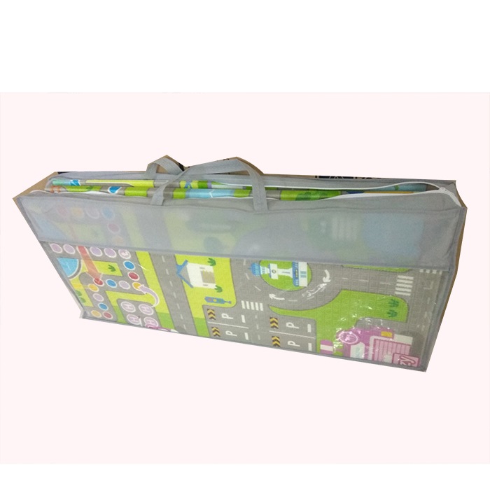 Thảm tranh xốp XPE 2 mặt cao cấp cho Bé - với 2 rãnh, 1 gân dễ dàng gấp gọn- KT thảm 1,8m X 2, dày 1cm