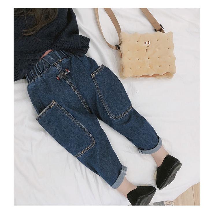 IQJ42 Size90-140 Quần Jean cho bé gái Hàng Quảng Châu Thời trang trẻ em