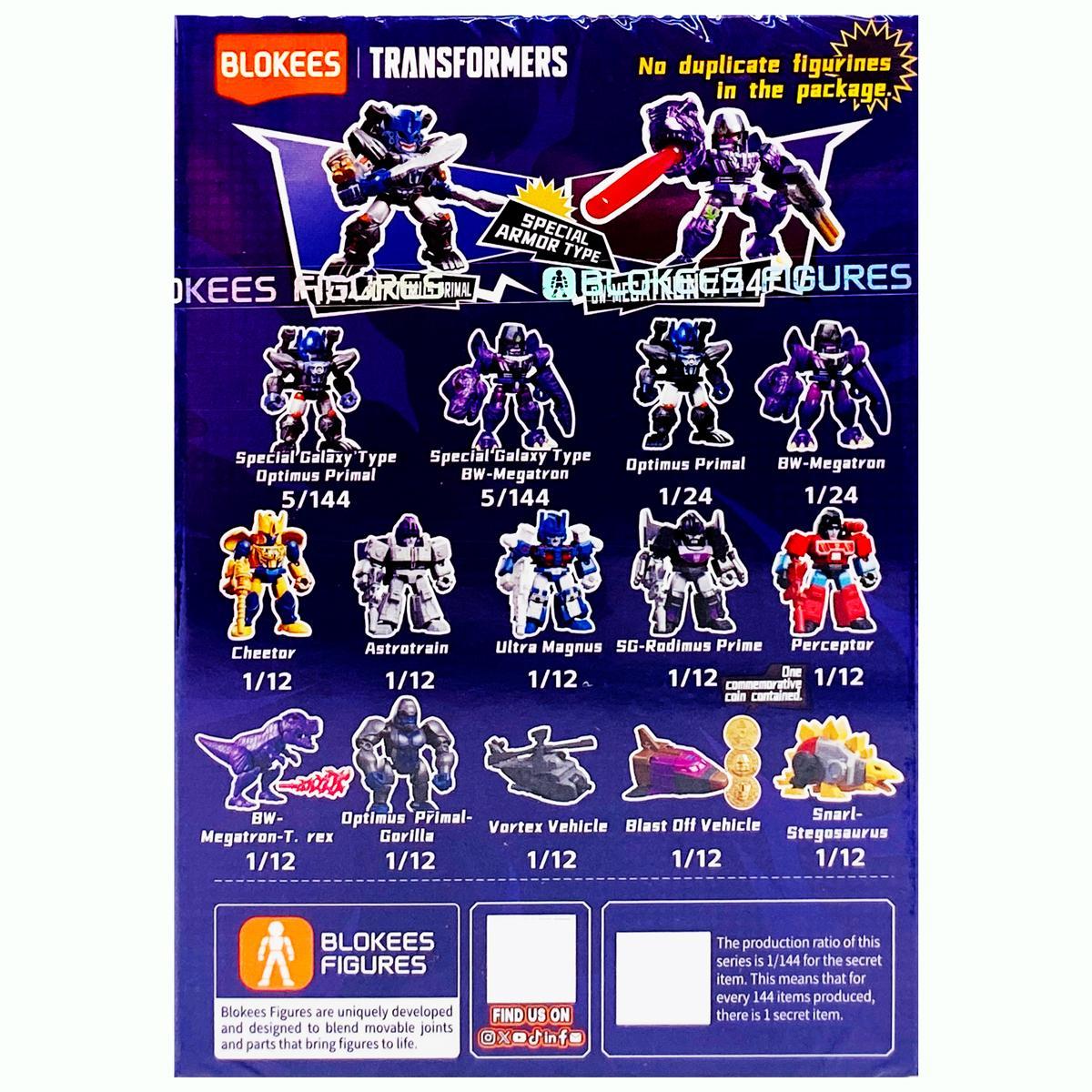 Đồ Chơi Blindbox Lắp Ráp Mô Hình Transformers - Defender Version 06 - Brutal Fang - Blokees ET56