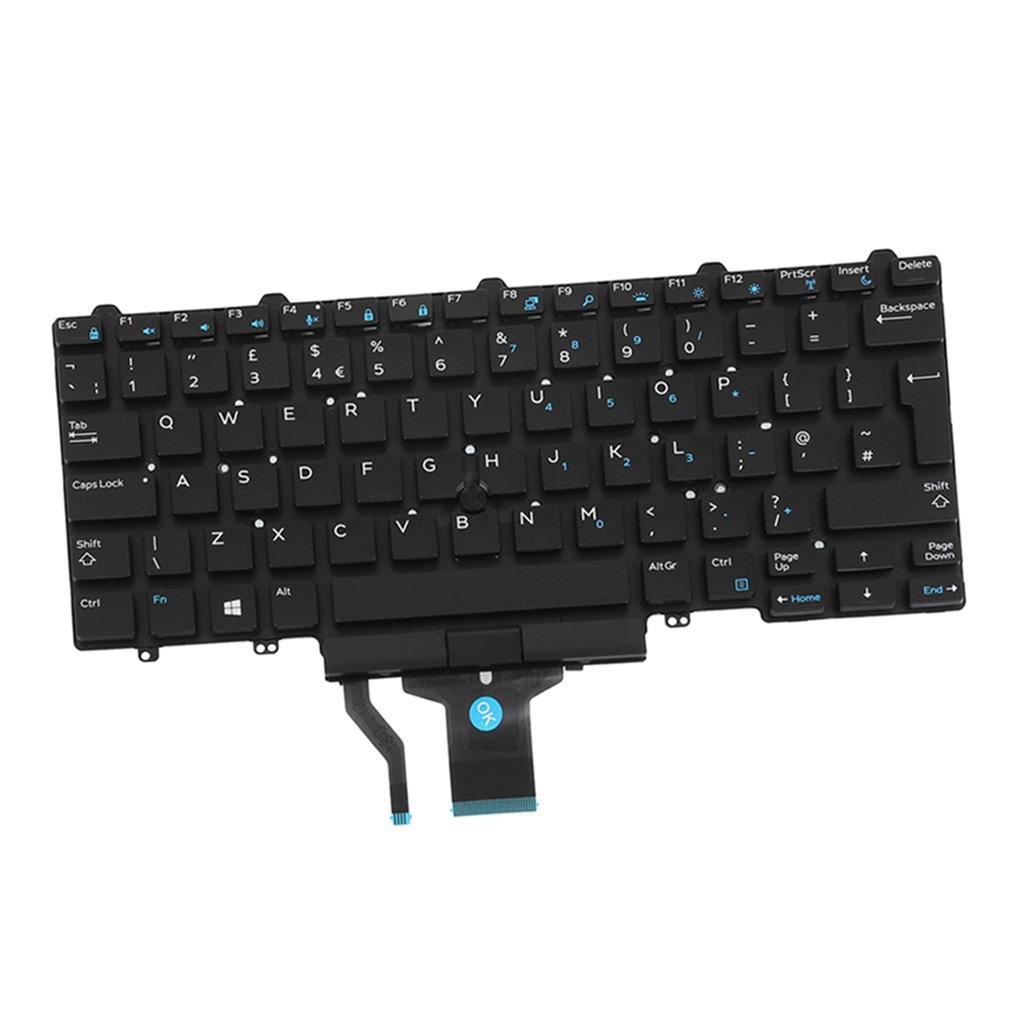 UK English Layout Laptop Keyboard Keypad Backlit Replace for LATITUDE