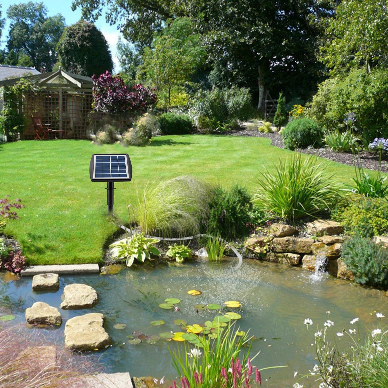 Máy Bơm Ôxy Năng Lượng Mặt Trời Cắm Vào 6V 2W Với Ống 8,2Ft