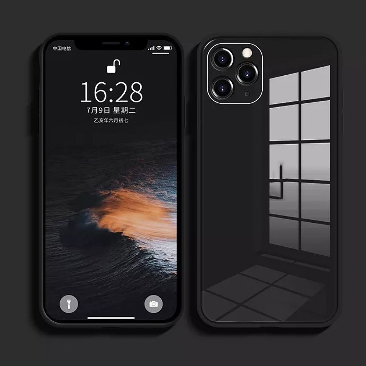 Ốp lưng kính màu viền dẻo dành cho Iphone 12/ 12 Pro/ 12 Pro Max