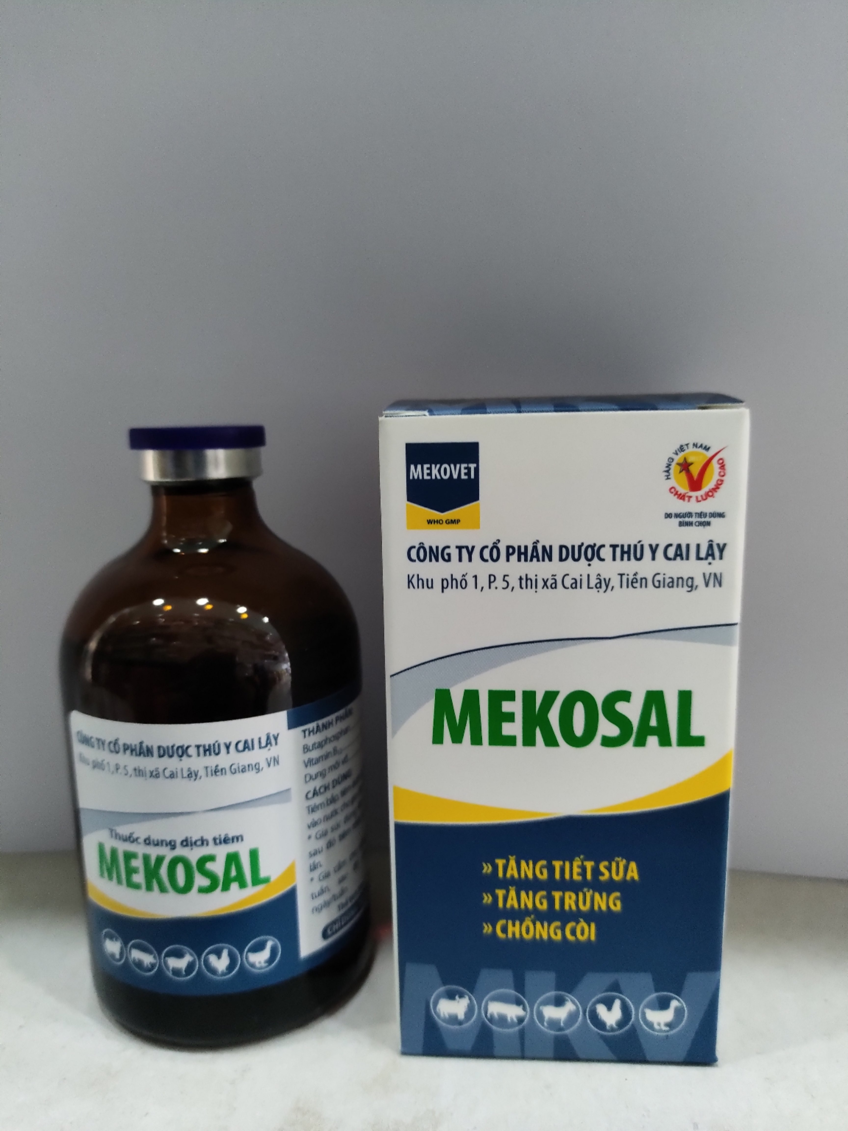 Thuốc dung dịch tiêm MEKOSAL tăng tiết sữa, tăng trứng, chống còi