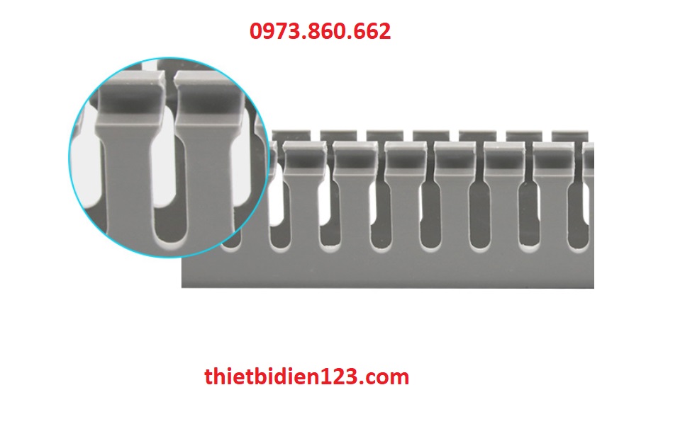 combo 4 mét Máng nhựa đi dây điện - máng răng lược 25x25, 30x30, 40x40, 45x45, 60x60mm