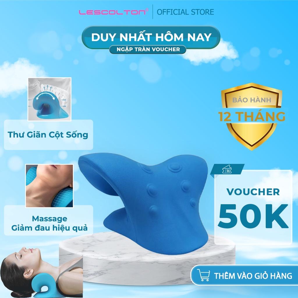 Dụng cụ massage cổ vai gáy Lescolton nắn chỉnh cột sống cổ, chống méo đầu, mát xa giảm đau hiệu quả