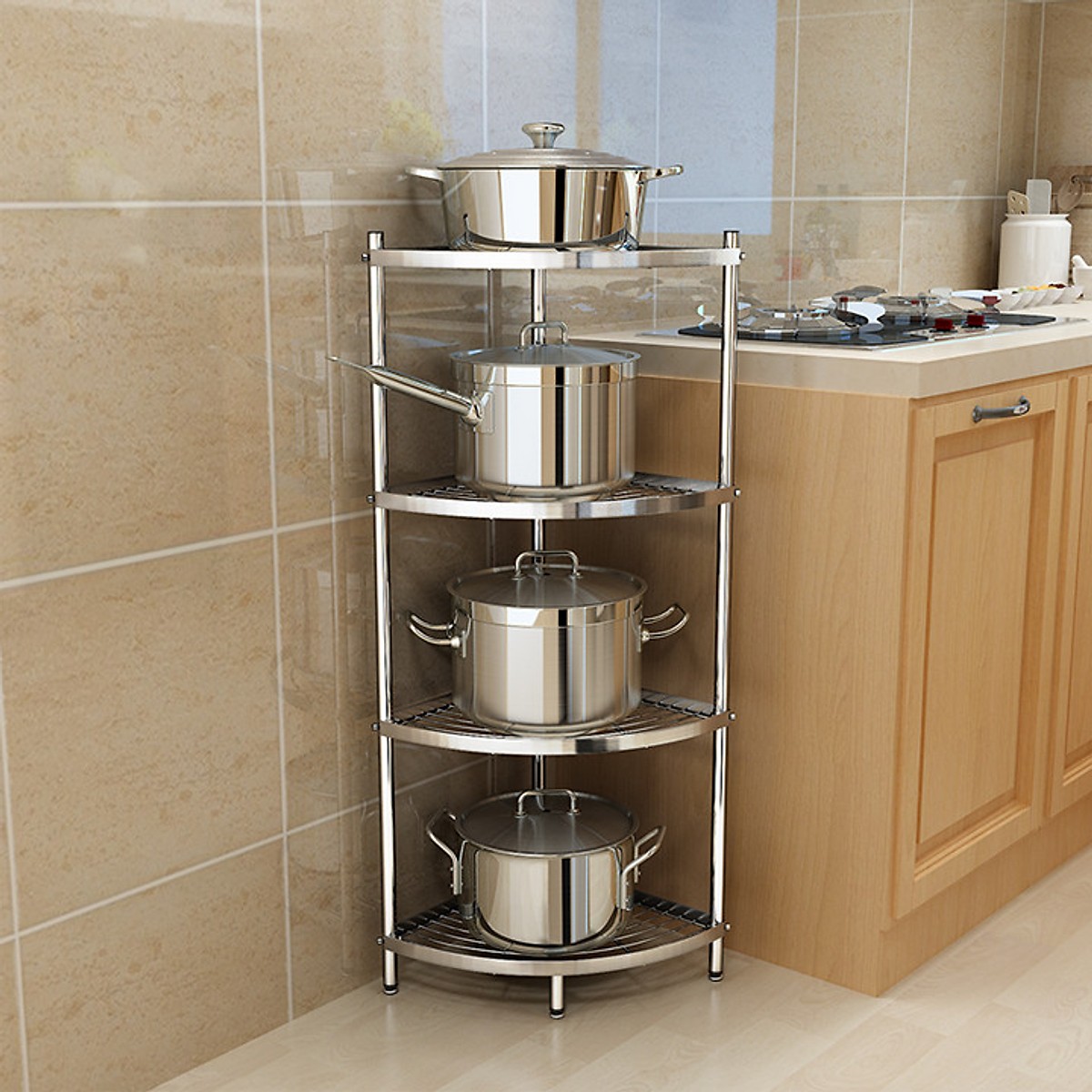 Kệ để xong nồi inox chống gỉ
