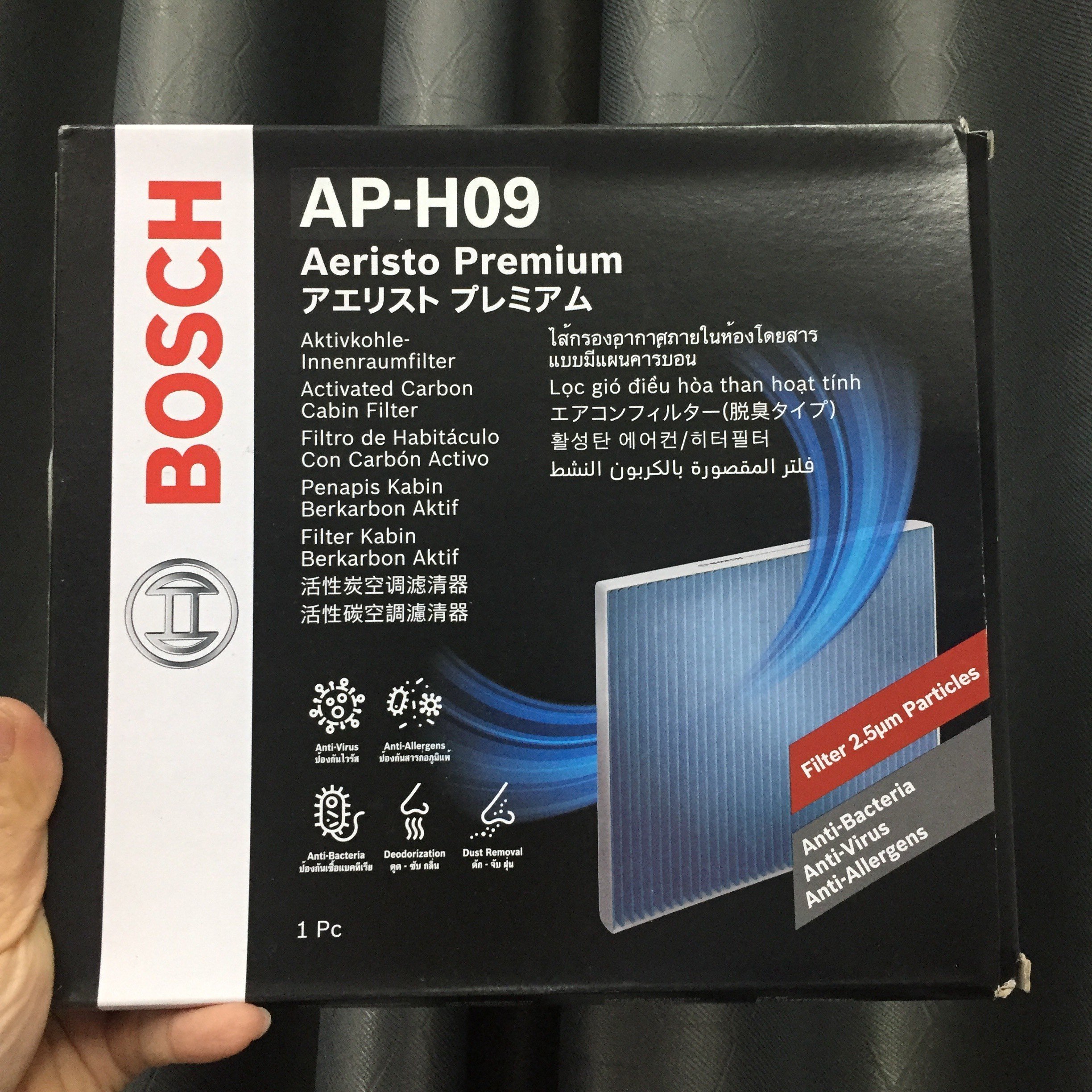 Lọc gió máy lạnh BOSCH Aeristo Premium AP-H09 Xe Honda Civic , City , CRV , HRV , Acura CDX ..