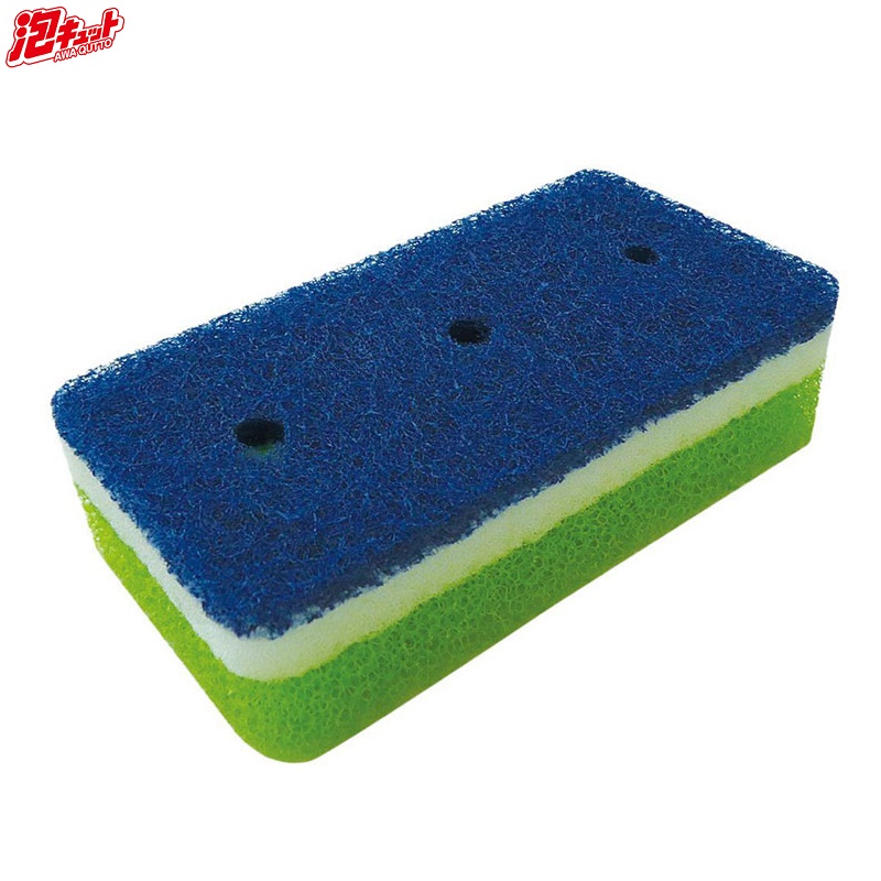 MIẾNG RỬA CHÉN BÁT OHE CLEAN UP 3 LỚP KHÁNG KHUẨN, TẠO BỌT NHANH NỘI ĐỊA NHẬT BẢN