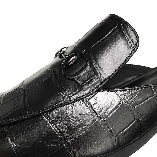 Giày sục da nam vân cá sấu size 38-43 sang trọng lịch lãm 2023