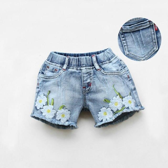 Quần jean co giãn thêu hoa cao cấp