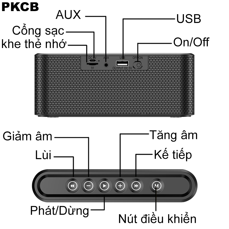 Loa Bluetooth không dây nghe - Hàng Chính Hãng