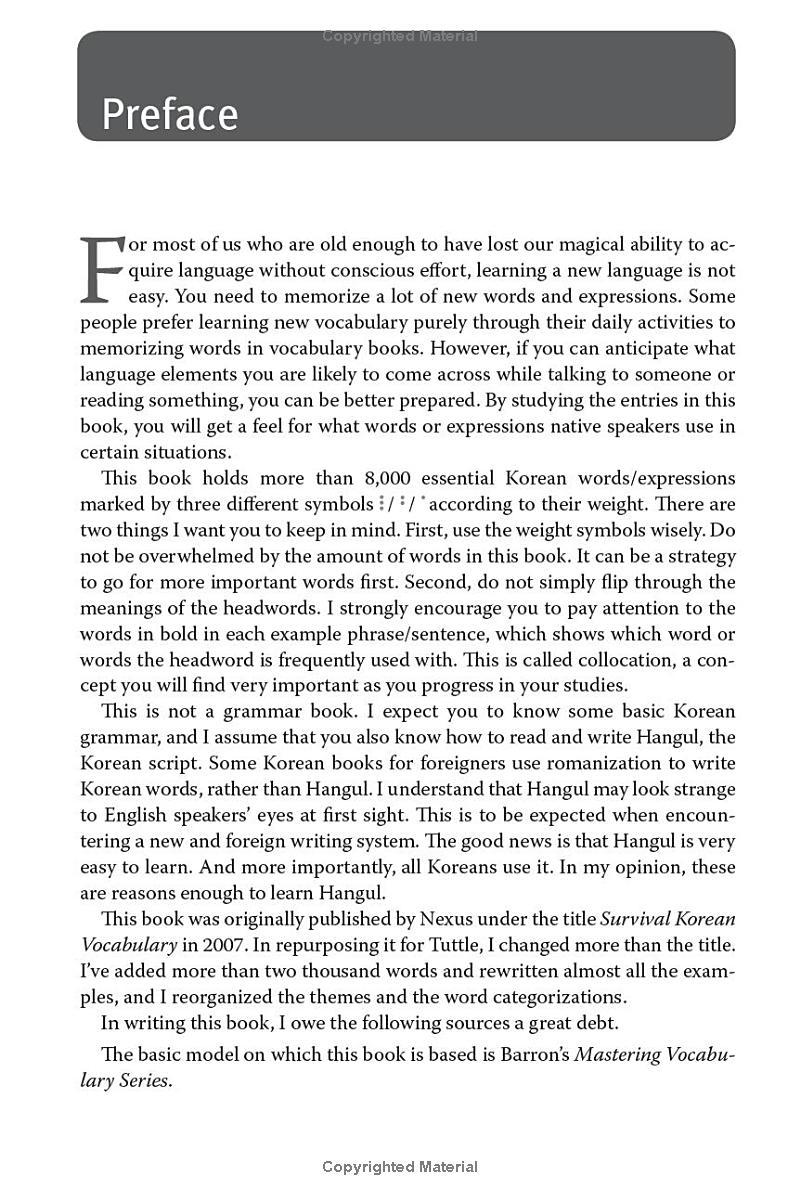 Sách ngoại văn: Essential Korean Vocabulary - Learn The Key Words And Phrases Needed To Speak Korean Fluently